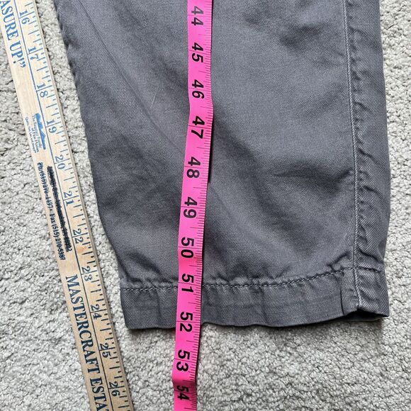 Anthropologie Equinox Postmark Jumpsuit Womens Small Apron Gray Overalls Linen - Picture 13 of 14